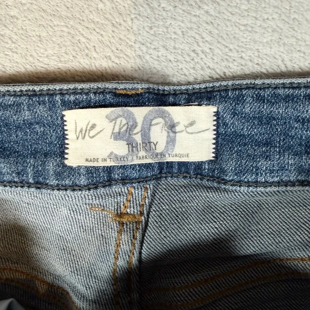 We The Free Free People Flare Jeans Medium Wash Denim Blue Size 30‎ Mid Rise